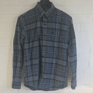 Fred Perry Blue Plaid Casual Button Down Shirt